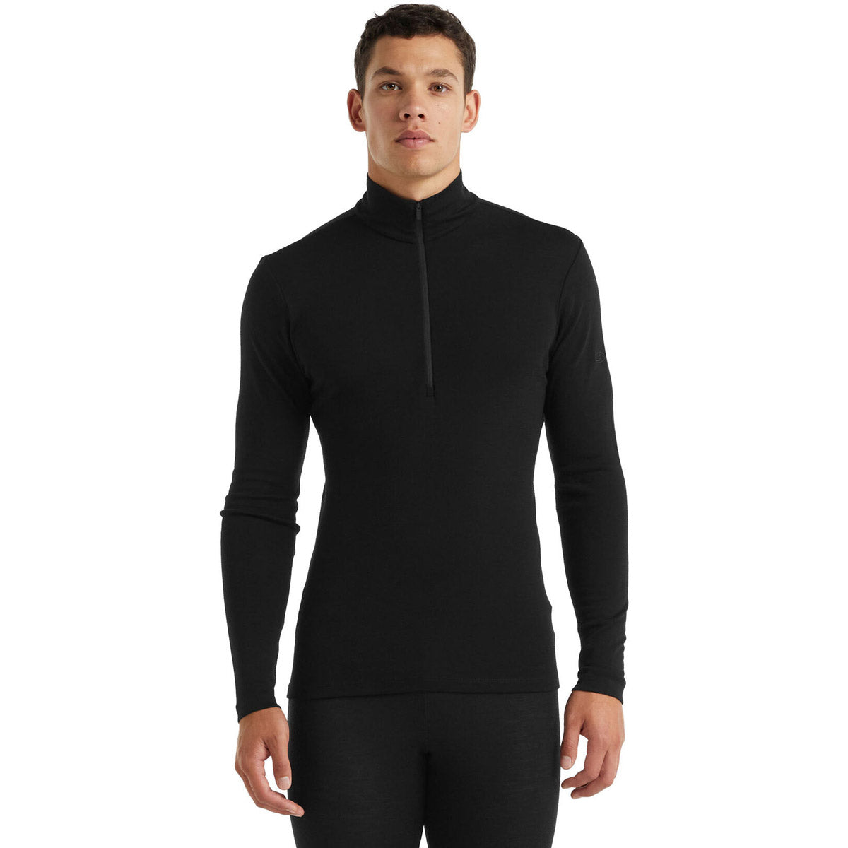Icebreaker Men's Merino 175 Everyday Long Sleeve Half Zip Thermal Top Black