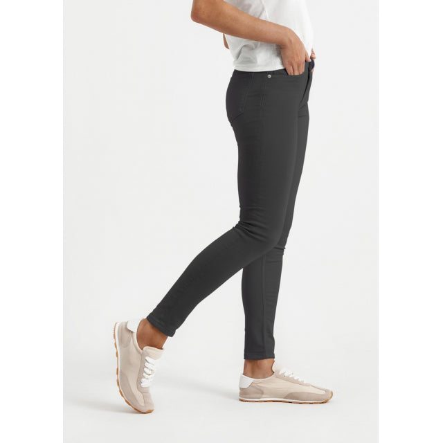 DU/ER Women&#39;s No Sweat Pant Mid Rise Skinny Slate