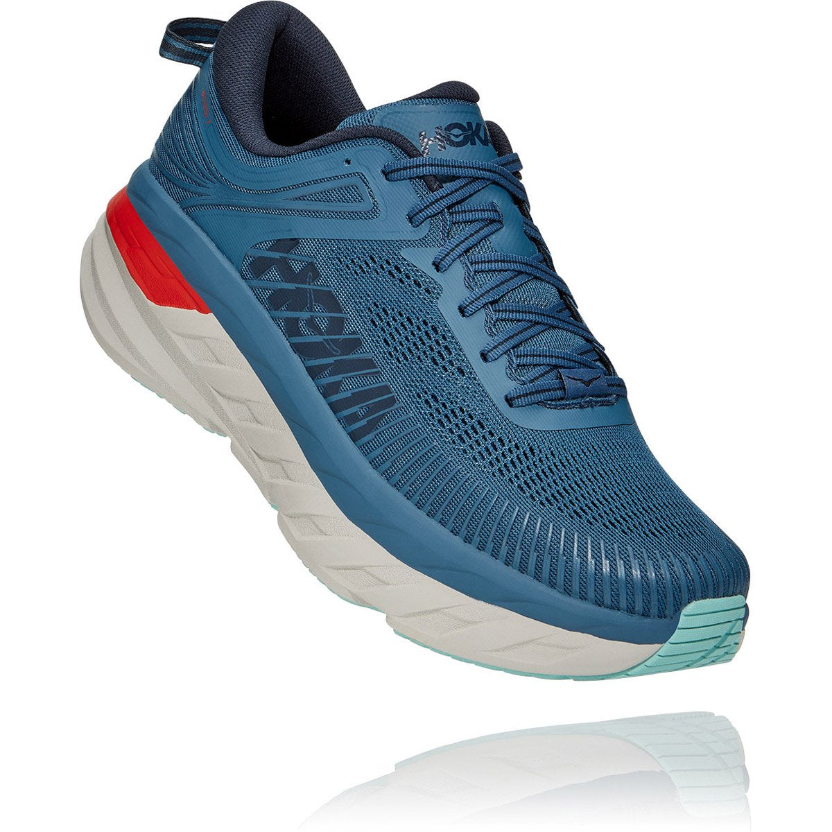 Hoka Men&#39;s Bondi 7 Real Teal / Outer Space