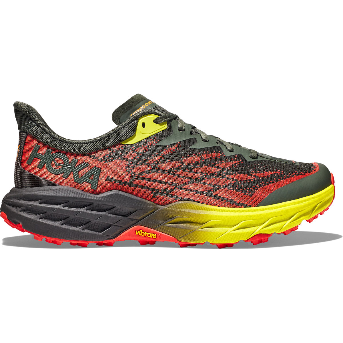 Hoka Men&#39;s Speedgoat 5 Thyme/Fiesta