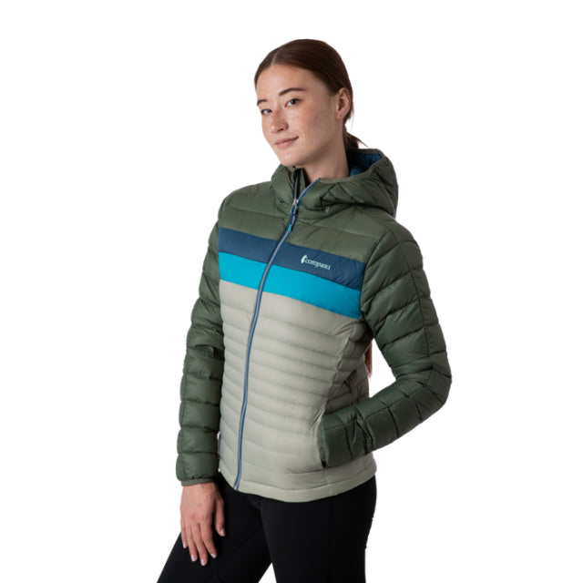 Cotopaxi Women&#39;s Fuego Hooded Down Jacket Spruce/Brush