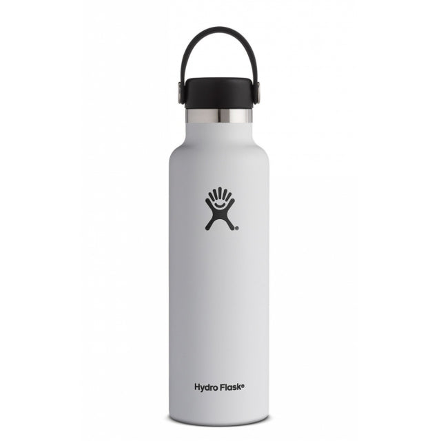 Hydro Flask 21 oz Standard Mouth Water Bottle White