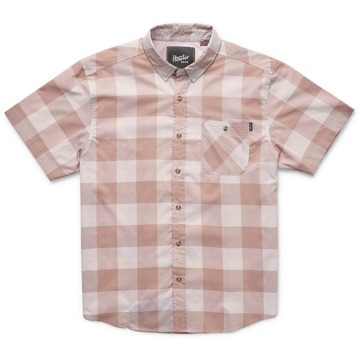 mens-airwave-short-sleeve-shirt-126320S_Garcia Gingham : Coral Mist