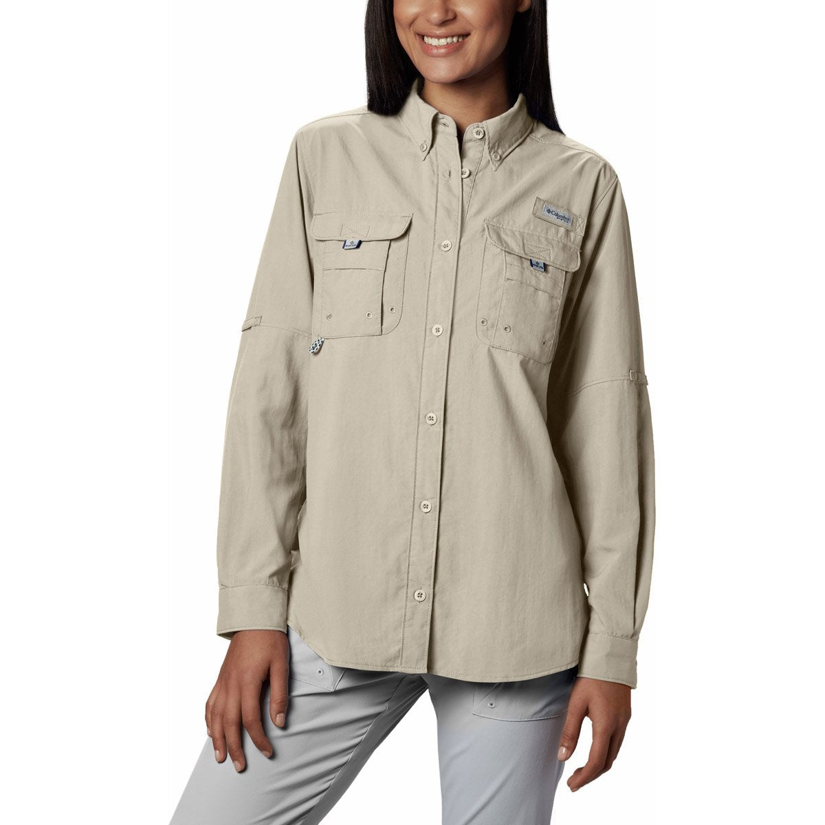 Columbia Women&#39;s PFG Bahama Long Sleeve Shirt Fossil