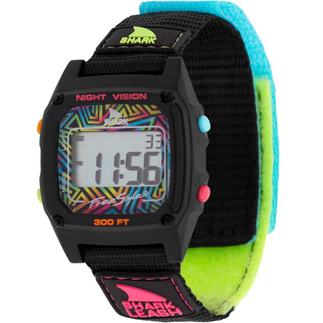 Freestyle Watches Shark Classic Leash Clear/Cyan Since &#39;81 Neon Wave