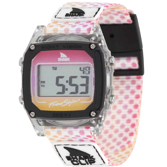 Freestyle Watches Sage Erickson Shark Classic Clip Flower Power Candy Dots Pink