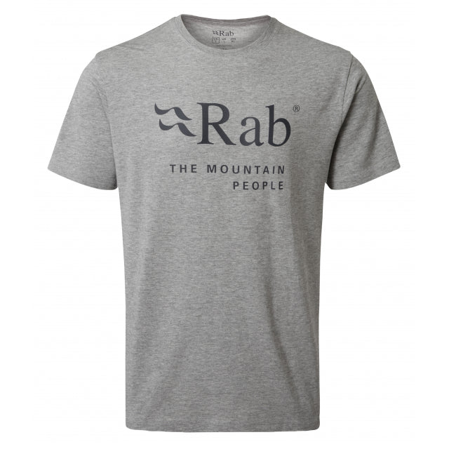 Rab Men's Stance Mountain Organic Cotton Tee GM Grey Marl