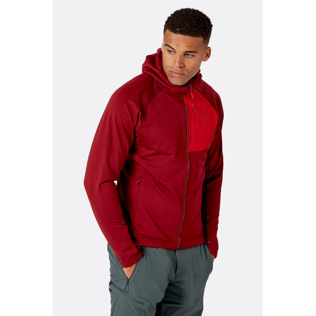 Rab Men's Superflux Hoody Oxblood Red/Ascent Red