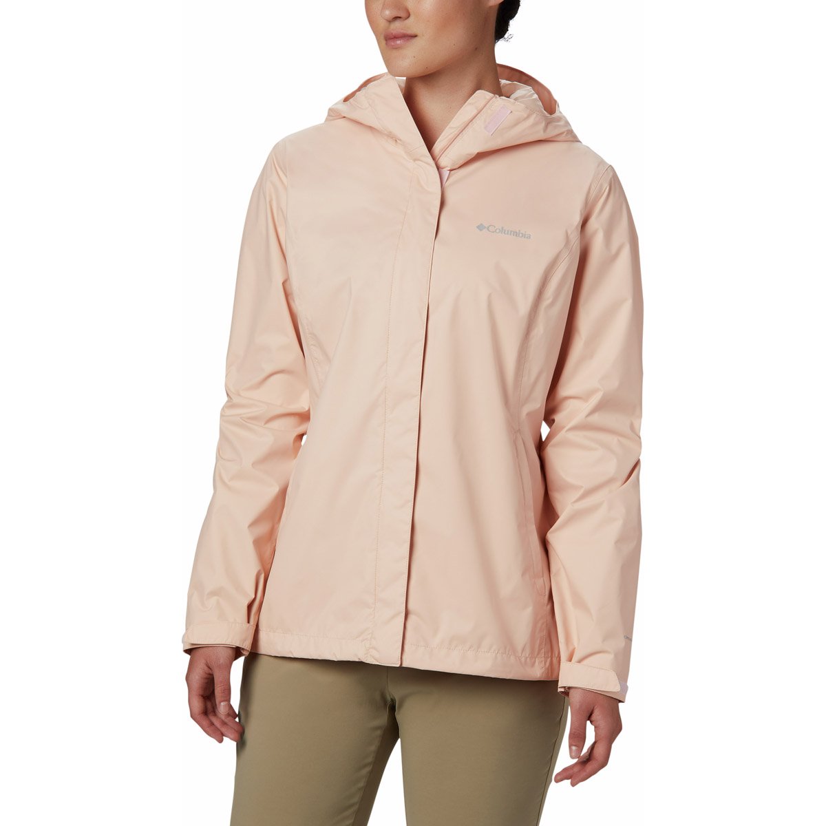 Columbia Women&#39;s Arcadia II Rain Jacket Peach Cloud