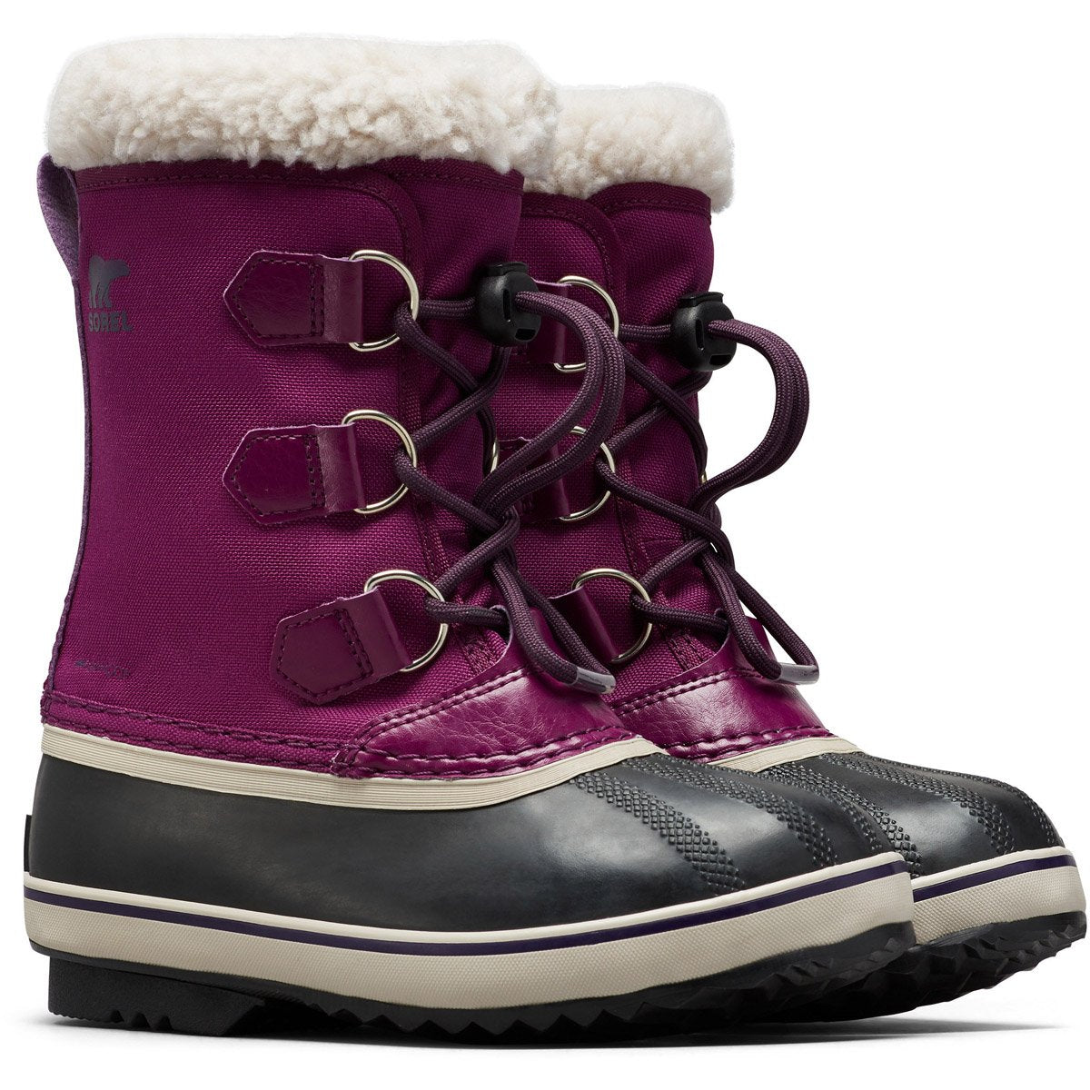 Sorel Youth Yoot Pac Nylon DTV Boot Wild Iris/Dark Plum