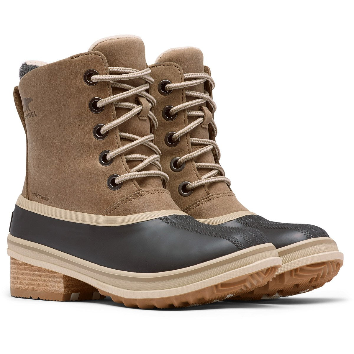 Sorel Women&#39;s Slimpack III Lace Duck Boot Khaki II
