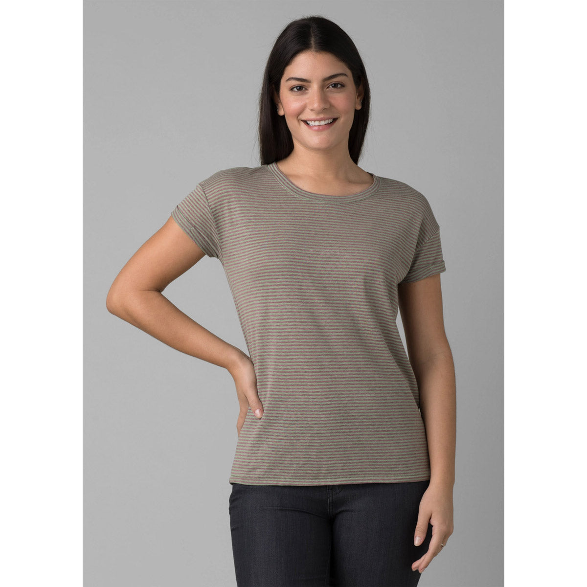 Prana Women&#39;s Cozy Up T-shirt age Brush Stripe / S