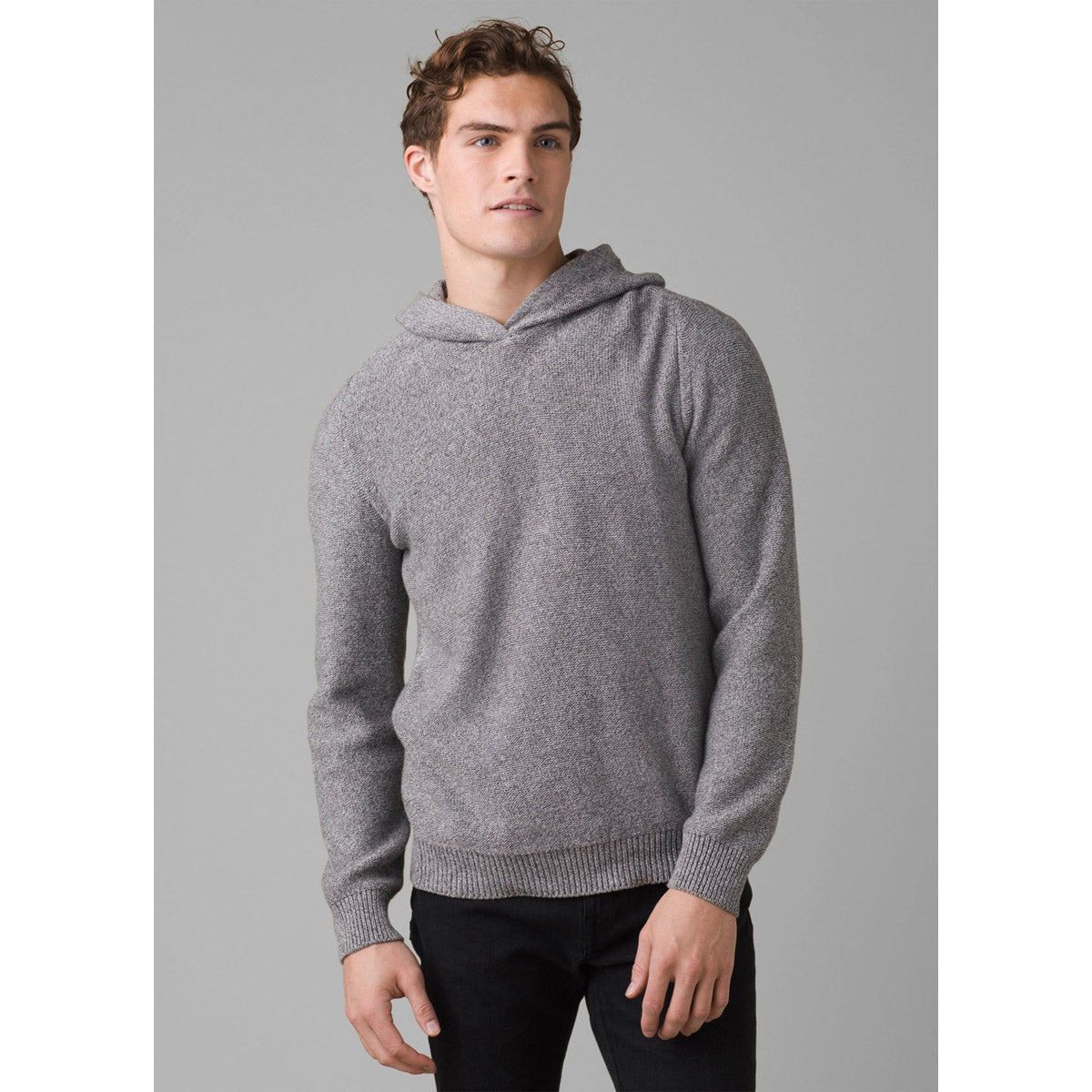 Prana Men&#39;s North Loop Hooded Sweater Pebble Grey