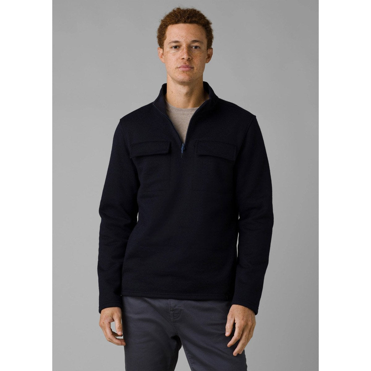 Prana Men&#39;s Brookland 1/4 Zip Sweater Nautical