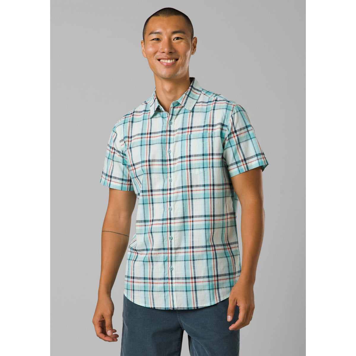 Prana Men&#39;s Groveland Shirt Aqua