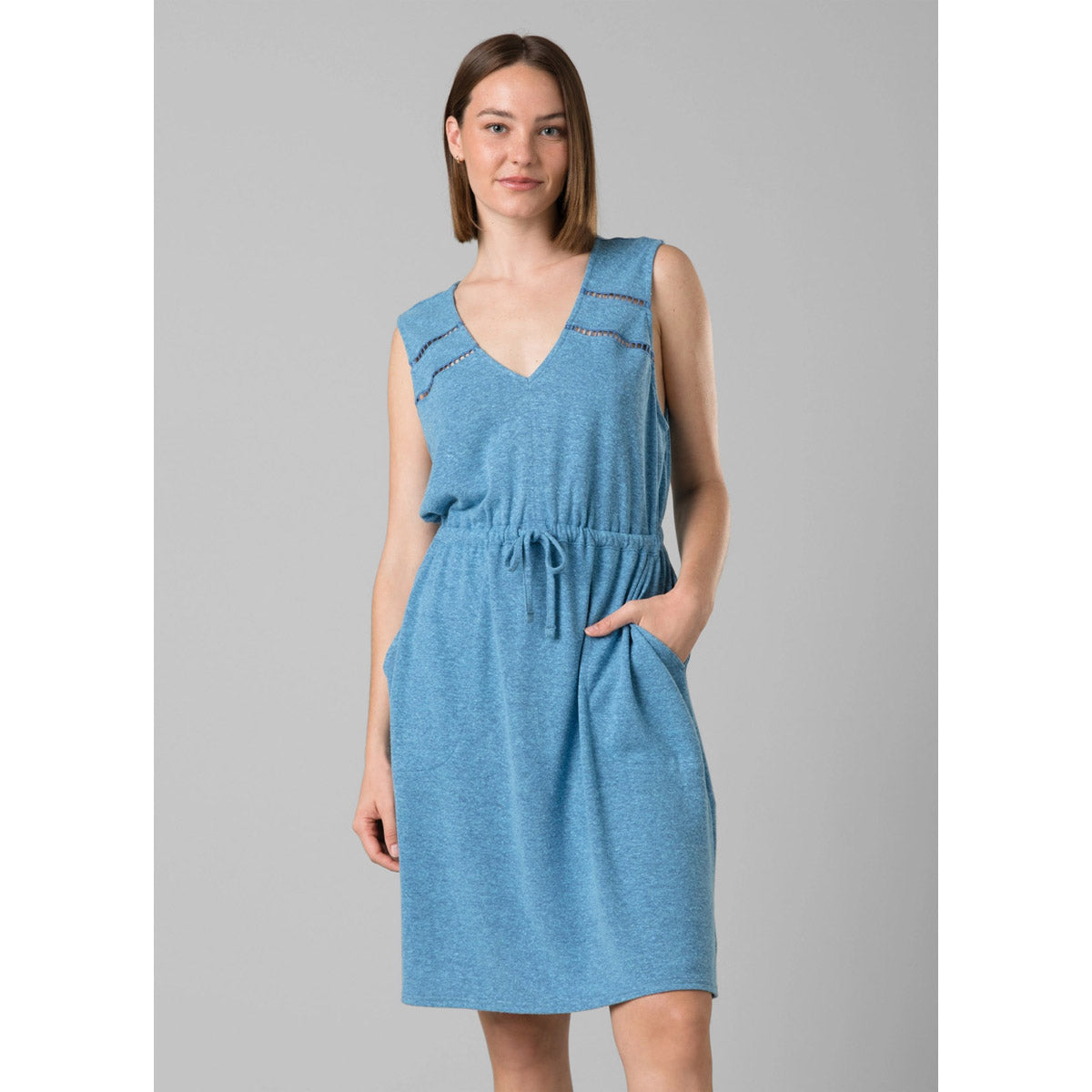 Prana Women&#39;s Cozy Up Korrine Dress Blue Sky Heather