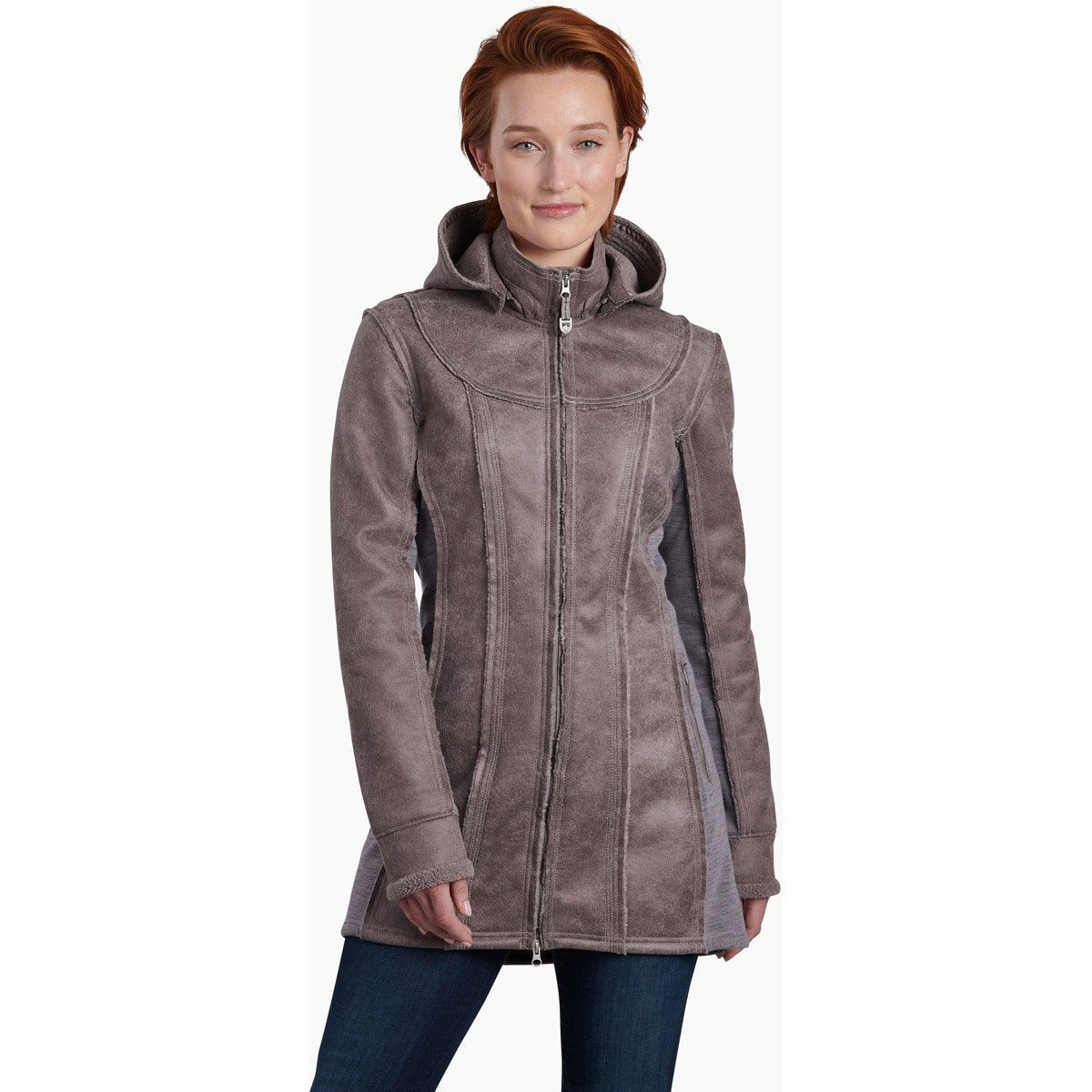 Kuhl Women&#39;s Dani Sherpa Trench Quartz