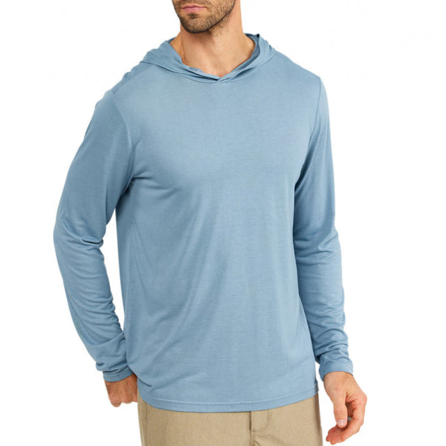 Free Fly Apparel Men&#39;s Bamboo Lightweight Shore Hoody Blue Fog