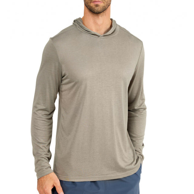 Free Fly Apparel Men&#39;s Bamboo Lightweight Shore Hoody Moss