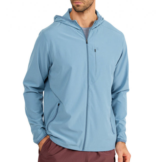 Free Fly Apparel Men&#39;s Breeze Jacket Blue Fog