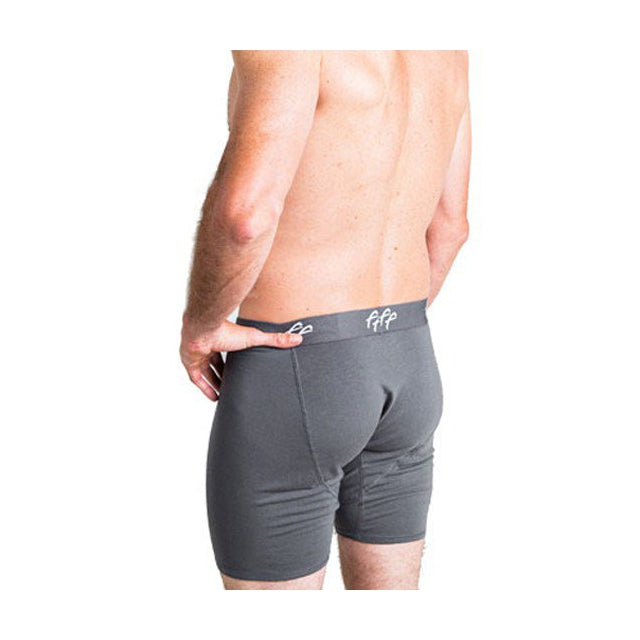 Free Fly Apparel Men's Bamboo Comfort Boxer Brief Charcoal