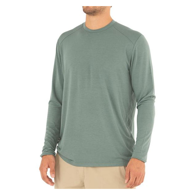 Free Fly Apparel Men&#39;s Bamboo Midweight Long Sleeve Juniper