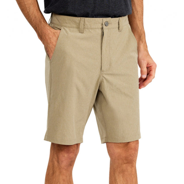 Free Fly Apparel Men&#39;s Hybrid Short II - 9&quot; Heather Sandbar