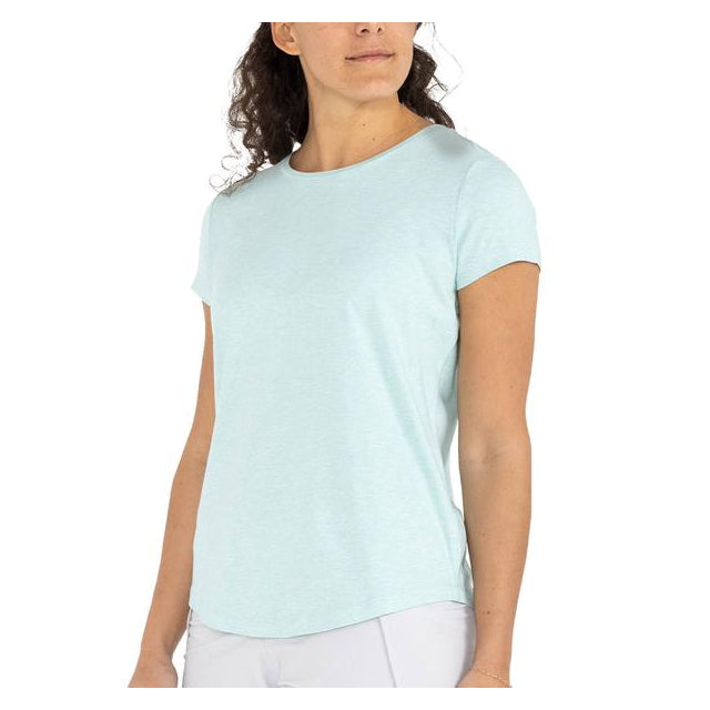 Free Fly Apparel Women's Bamboo Current Tee Tide Pool