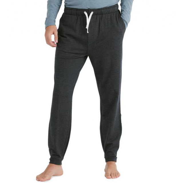 Free Fly Apparel Men's Bamboo Heritage Fleece Jogger Heather Black