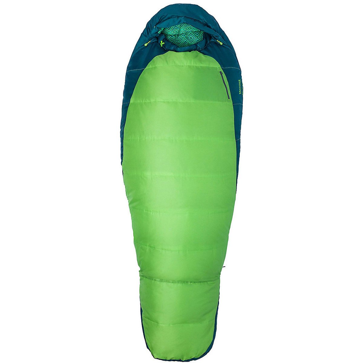 Marmot Women&#39;s Trestles 15 Sleeping Bag - Regular Greenery Deep Teal