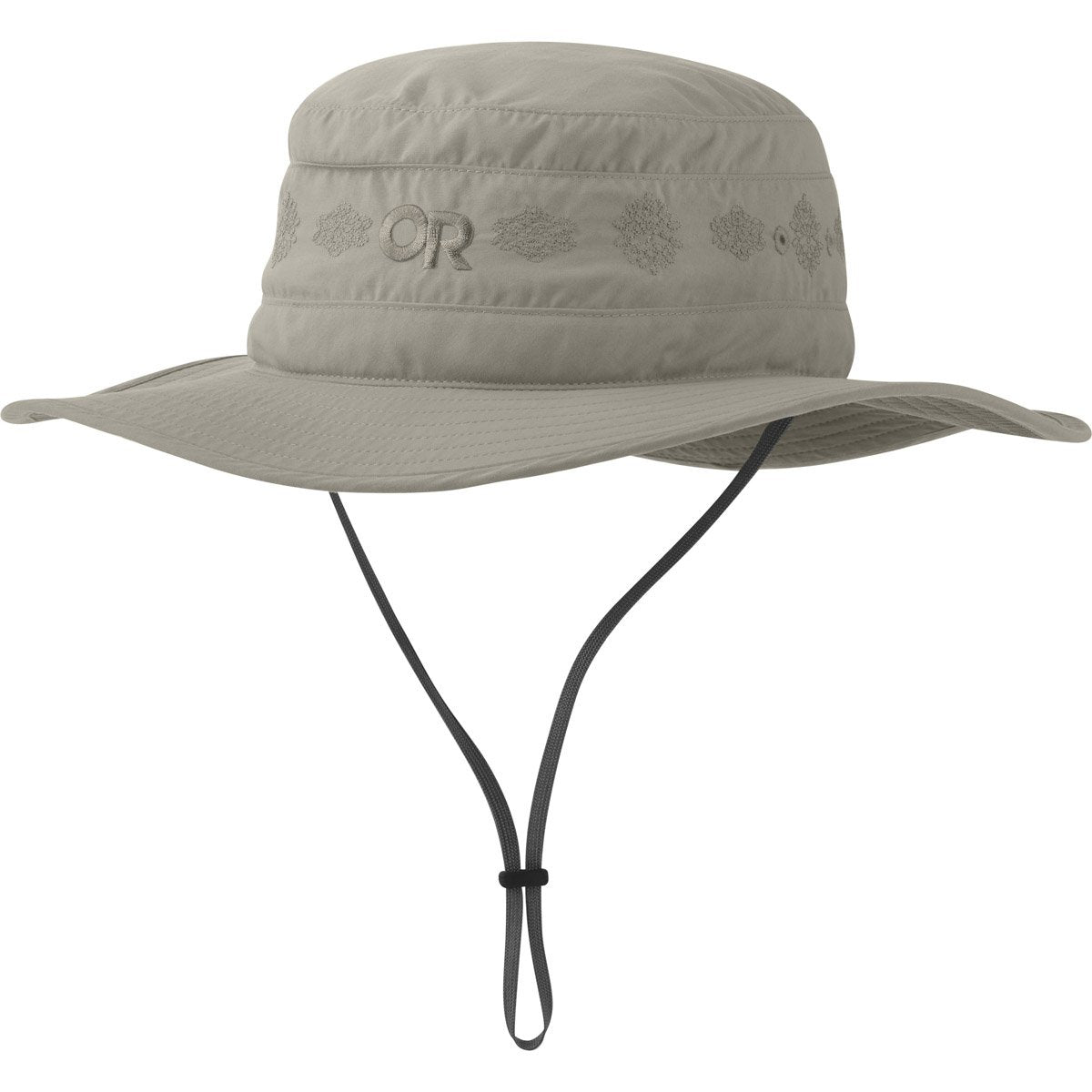 Outdoor Research Women&#39;s Solar Roller Sun Hat Khaki-Rice Embroidery