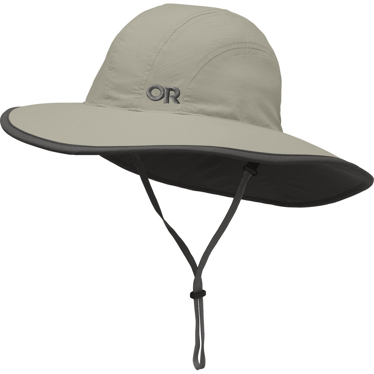 Outdoor Research Kids' Rambler Sun Sombrero Khaki/Dark Grey