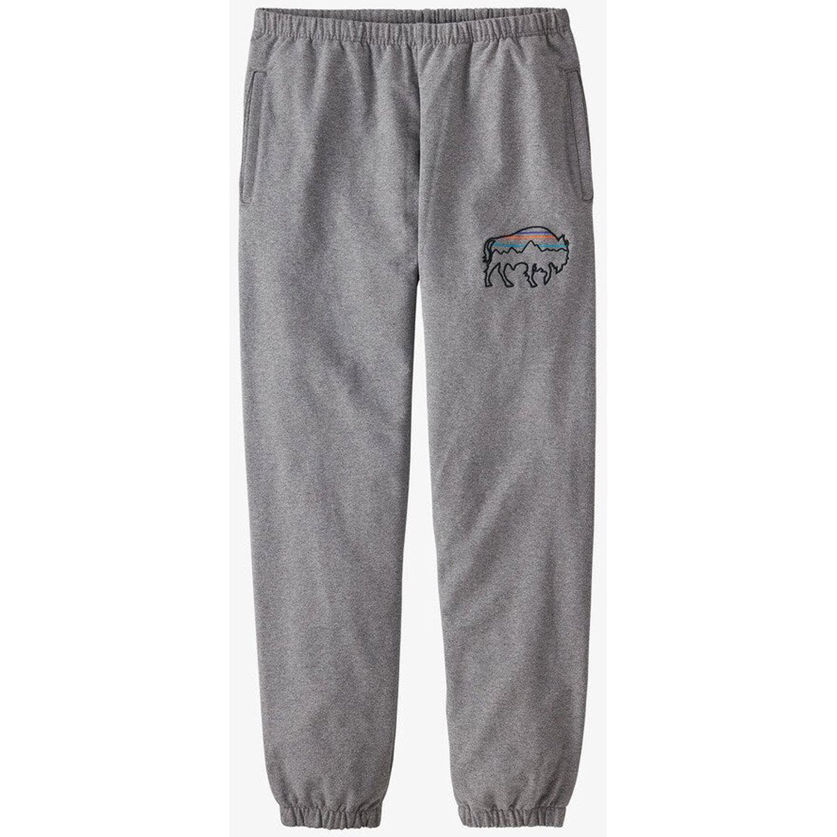 Patagonia Men&#39;s Back For Good Uprisal Sweatpants Gravel Heather w/Bison