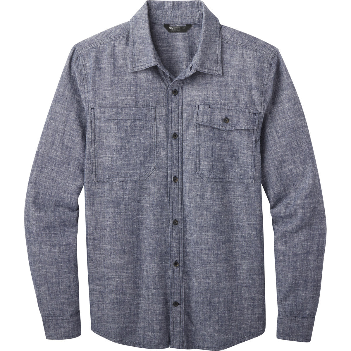 Outdoor Research Men&#39;s Ironhorse L/S Shirt Naval Blue Heather