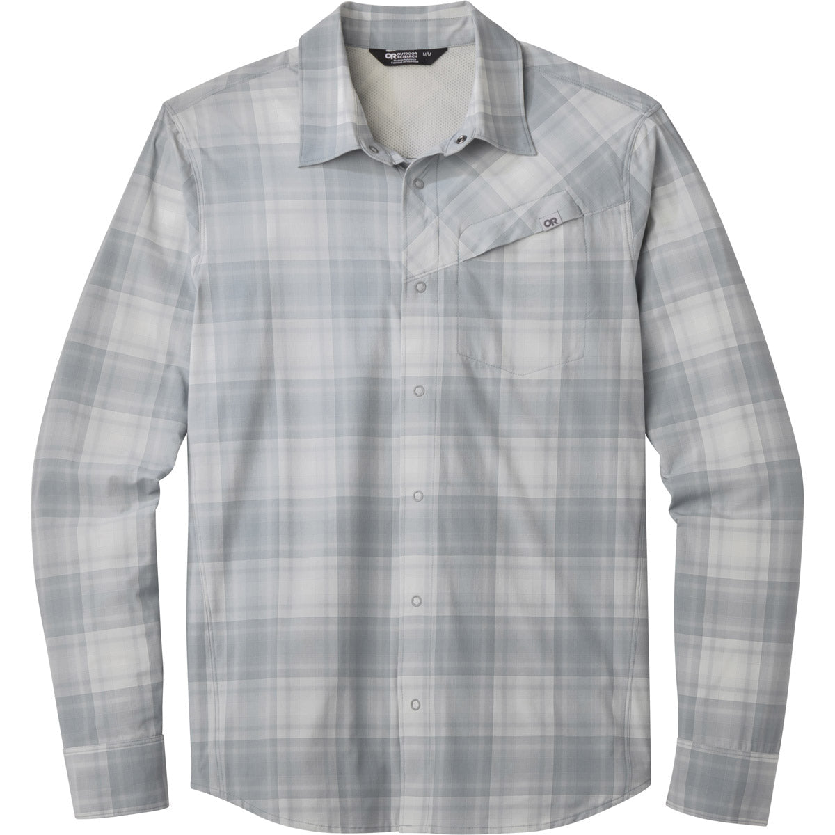 Outdoor Research Men&#39;s Astroman L/S Sun Shirt Lead Plaid