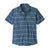 Patagonia Men's Go To Shirt Hemp Stripe: Pigeon Blue