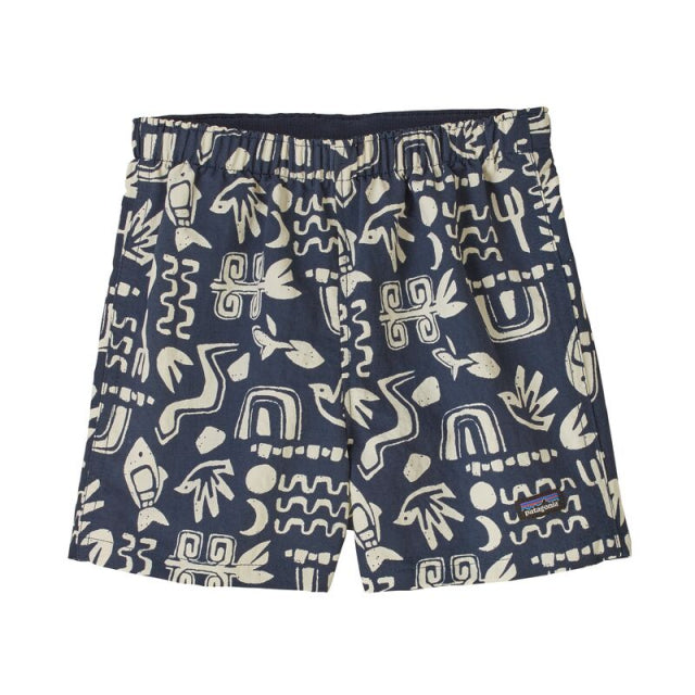 Patagonia Baby Baggies Shorts Backyard Explorer: Stone Blue