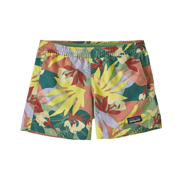 Patagonia Girls&#39; Baggies Shorts The Cotton Wild: Thistle Green