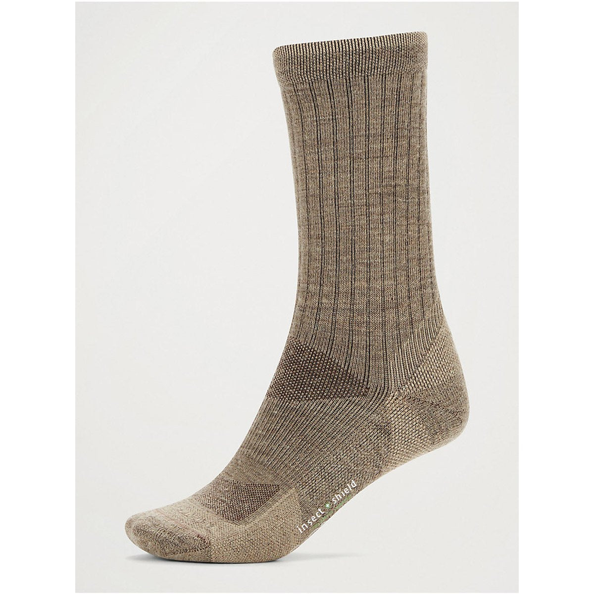 Exofficio Men&#39;s BugsAway Solstice Canyon Crew Socks Walnut Brown/Tawny