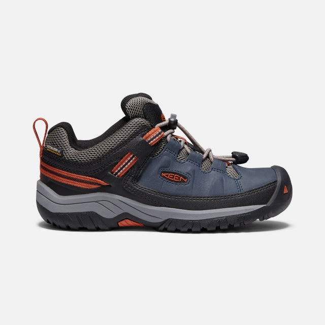 Keen Big Kids' Targhee Waterproof Blue Nights/Rooibos Tea