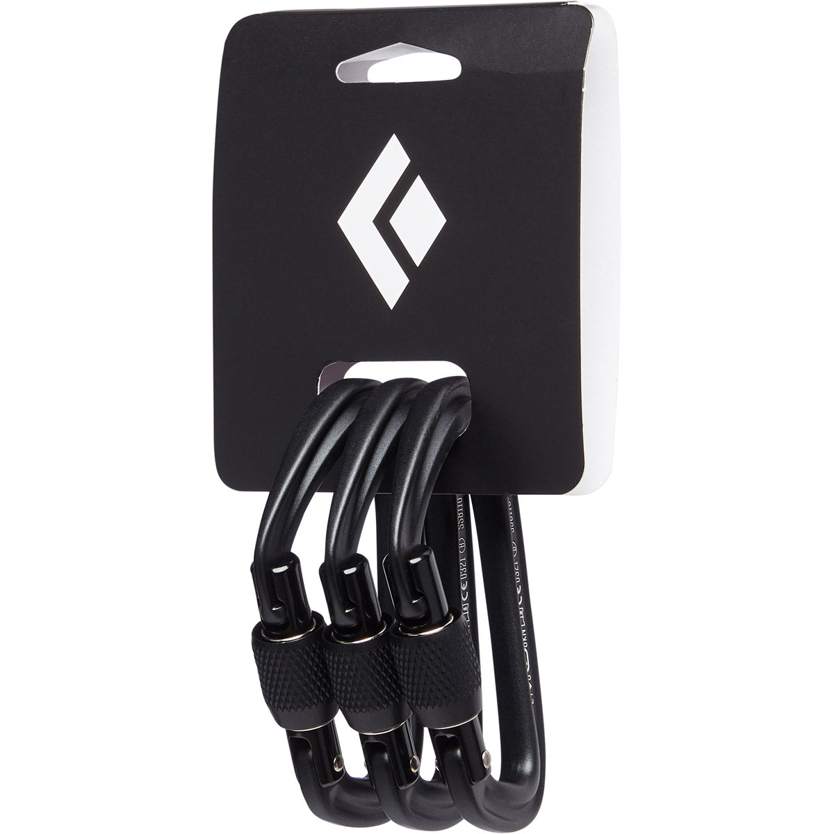 Black Diamond HotForge Screwgate Carabiner 3-Pack Black