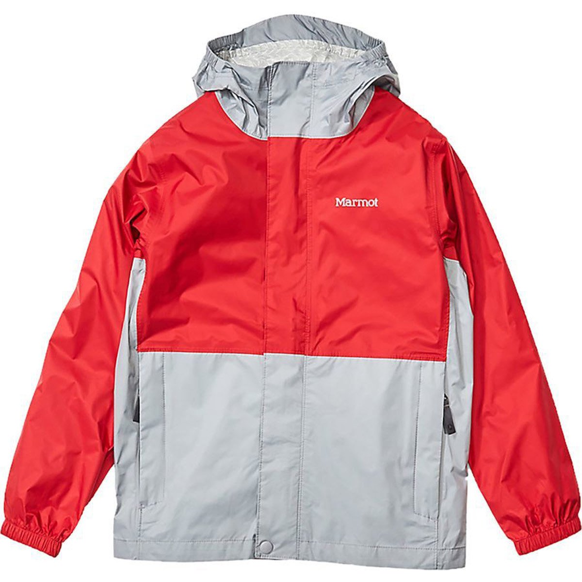 Marmot Boys&#39; PreCip Eco Jacket Team Red/Sleet