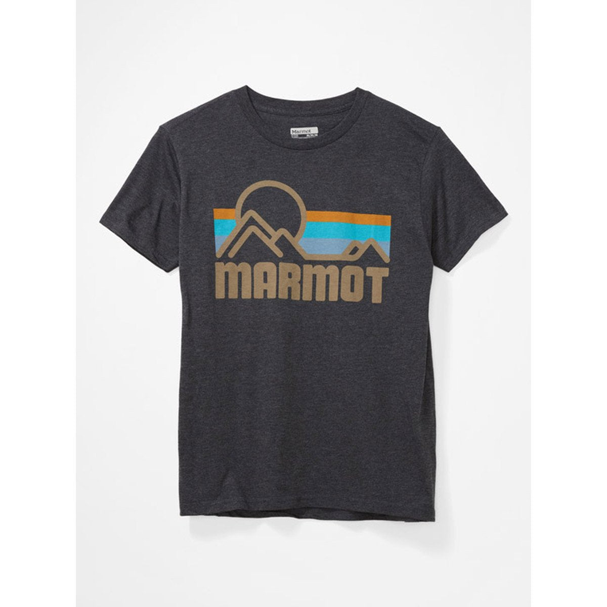 Men&#39;s Marmot Coastal Short Sleeve T-Shirt Charcoal Grey Heather
