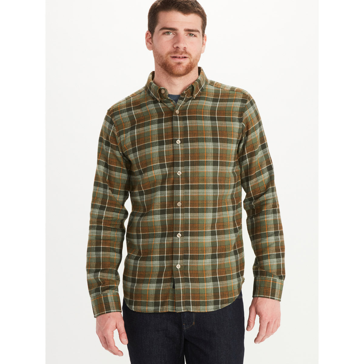 Marmot Men&#39;s Harkins Lightweight Flannel Long-Sleeve Shirt Crocodile