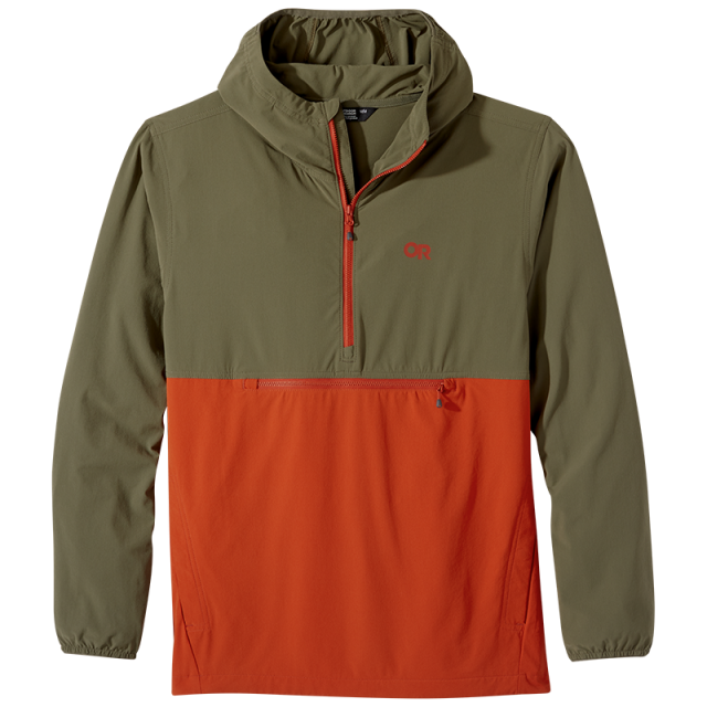 Outdoor Research Men&#39;s Ferrosi Anorak Fatigue/Redrock