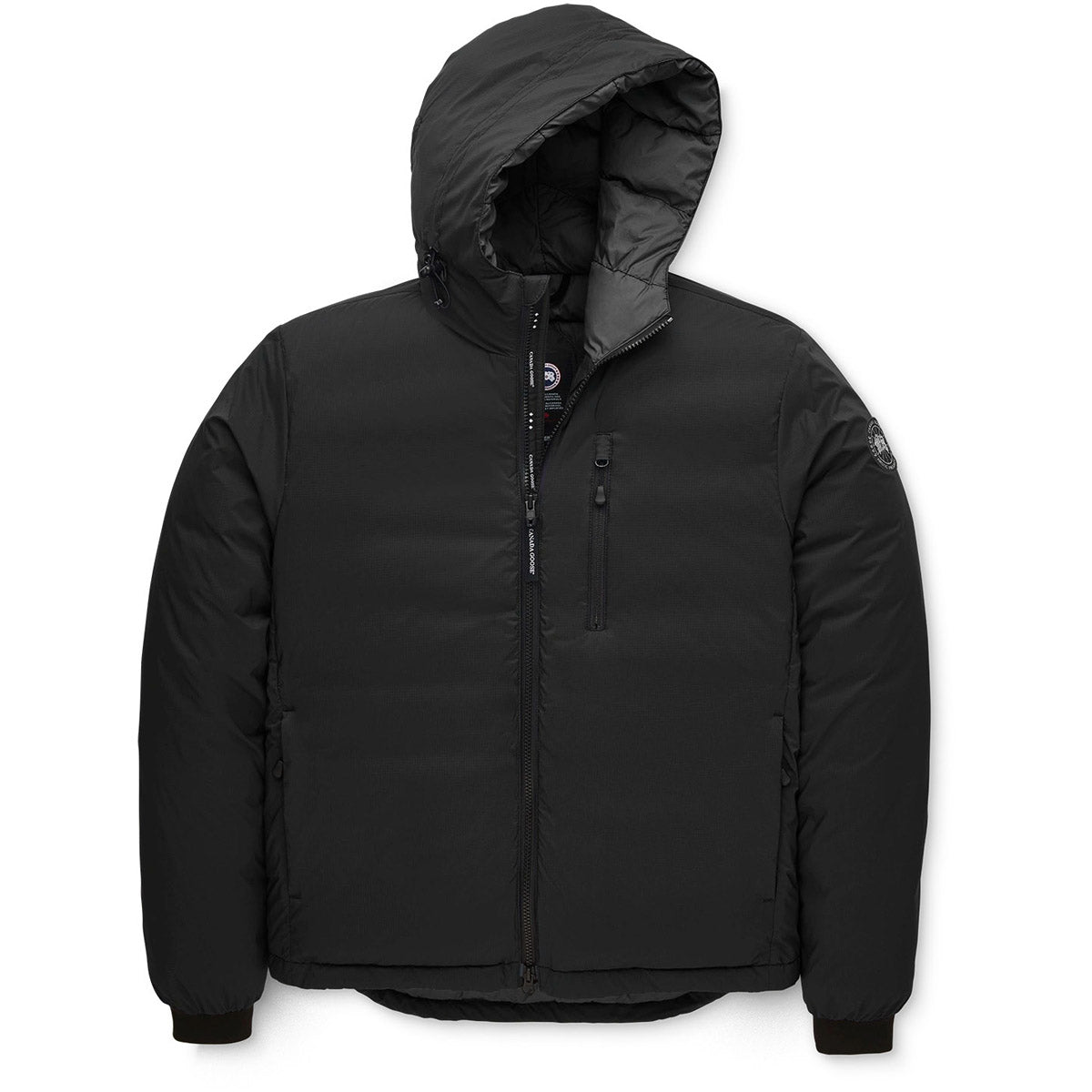 Canada Goose Men&#39;s Lodge Down Hoody Black Label Black Shine