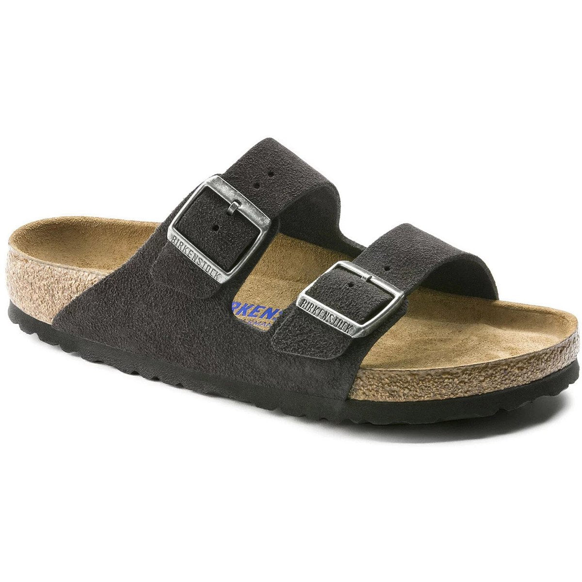 Birkenstock Arizona Soft Footbed Suede Leather Velvet Grey