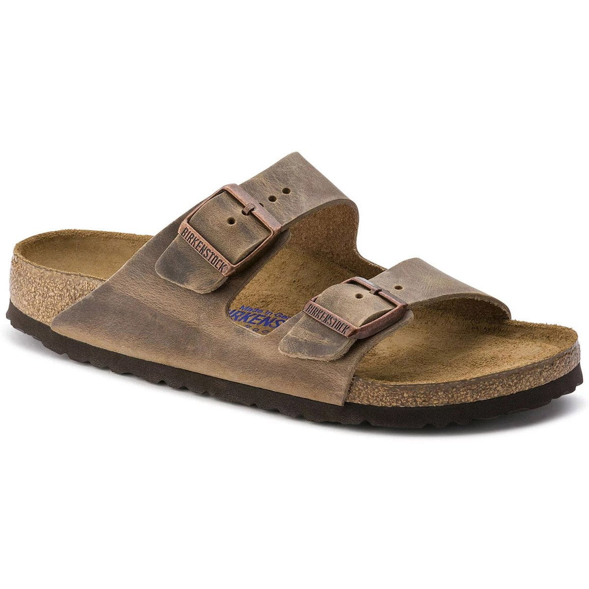 Birkenstock Arizona Soft Footbed Oiled Nubuck Leather Tobacco