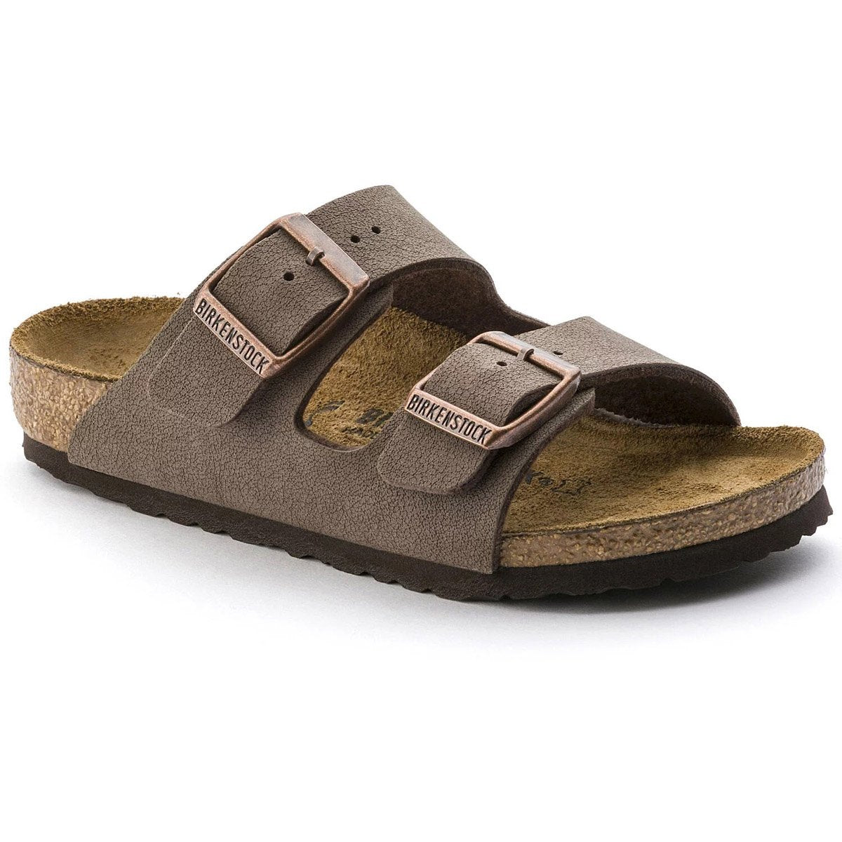 Birkenstock Kids&#39; Arizona Birko-Flor Nubuck Mocha