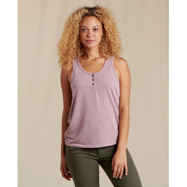 Toad&amp;Co. Women&#39;s Piru Henley Tank Faded ilac / L